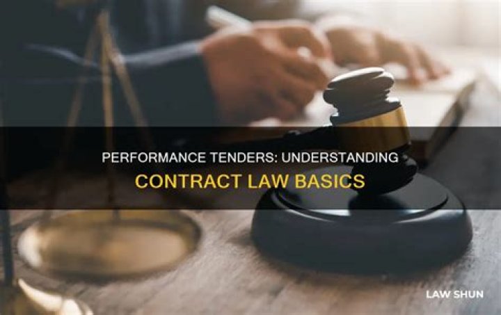 What is tender contract law
