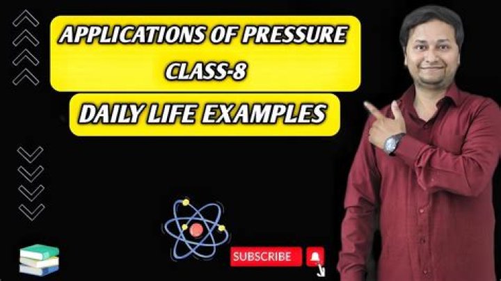 What is the application of pressure in daily life