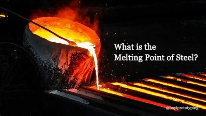 What is the approximate melting point of steel