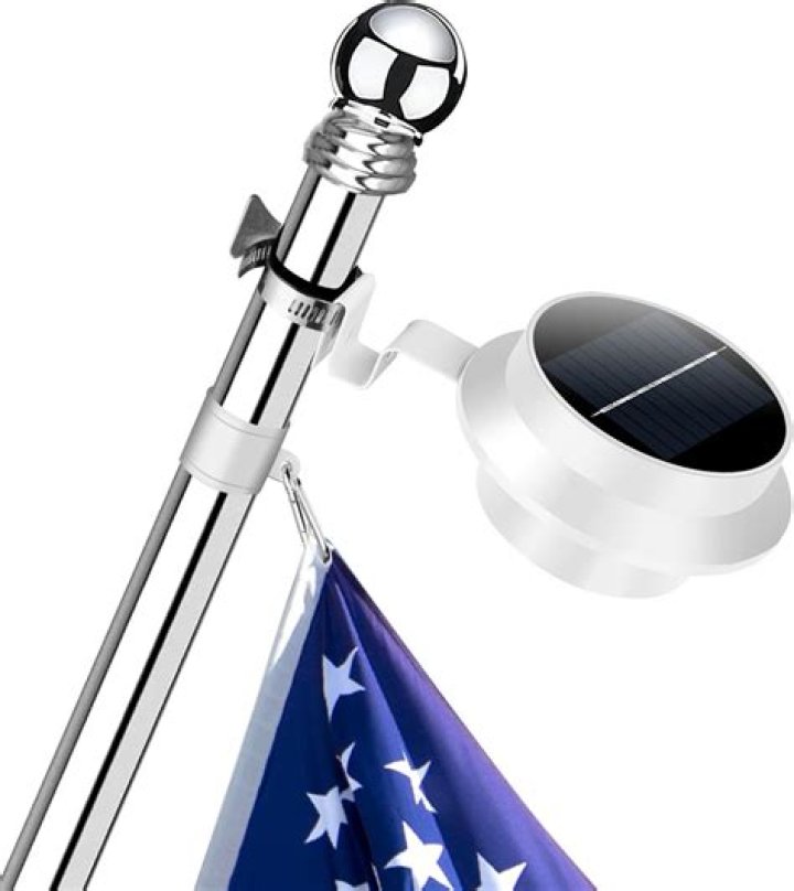 What is the best solar flag pole light