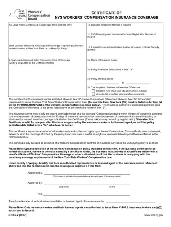 What is the certificate of coverage