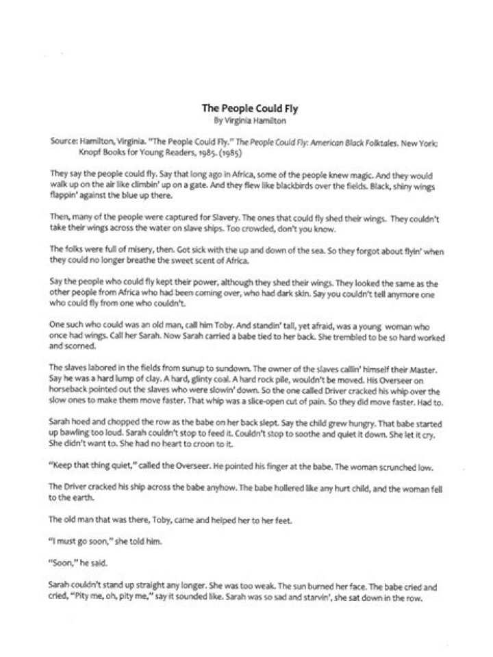 What is the conflict in the story the people could fly