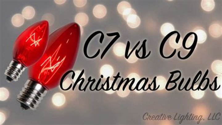 What is the difference between c9 and c7 Christmas lights