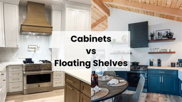 What is the difference between cabinet and shelves