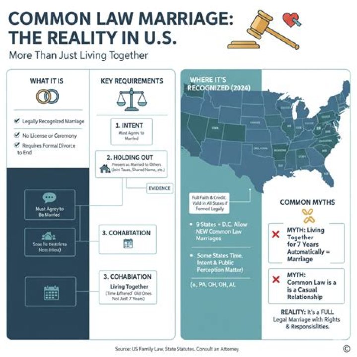 What is the difference between civil union and common law marriage