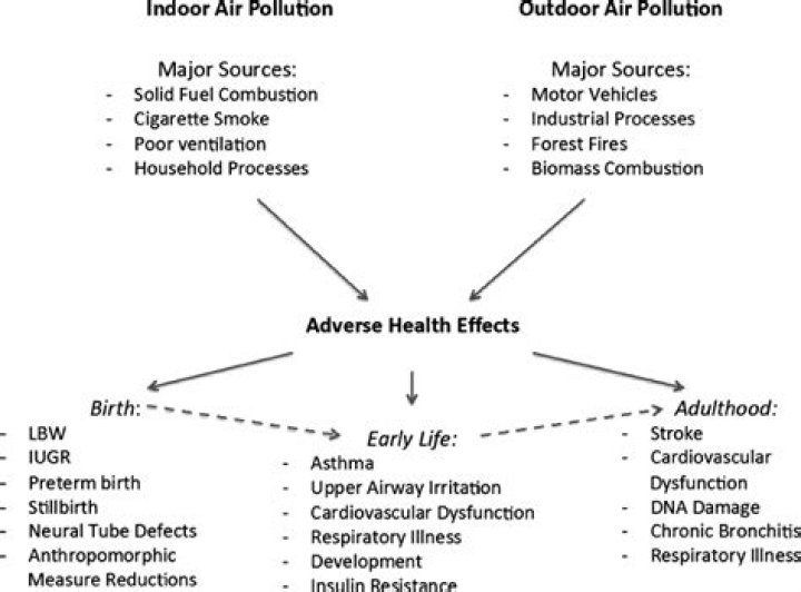 What is the difference between indoor and outdoor air pollution