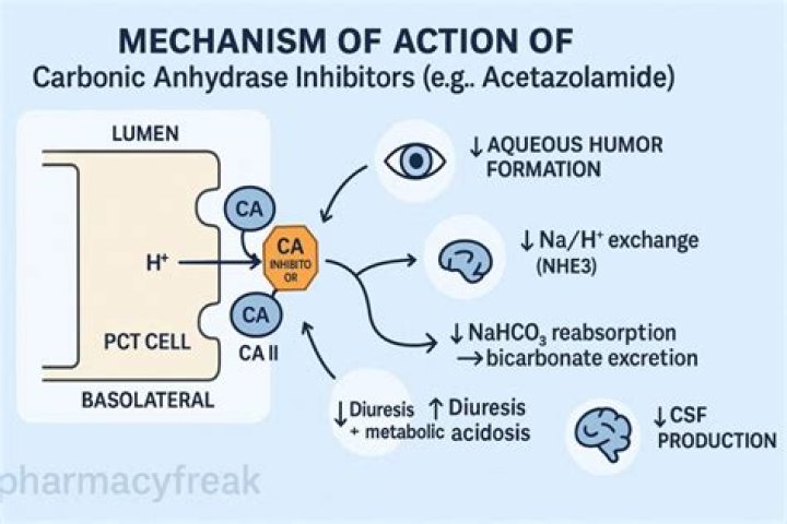 What is the function of enzyme carbonic anhydrase