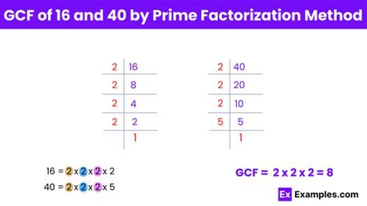 What is the GCF of 40 and 80