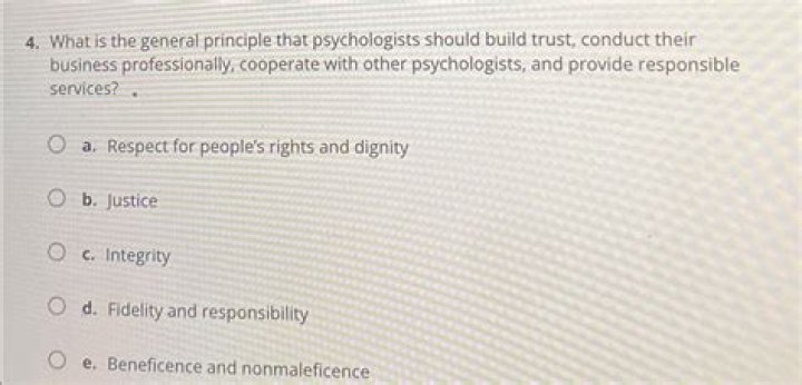 What is the general principle