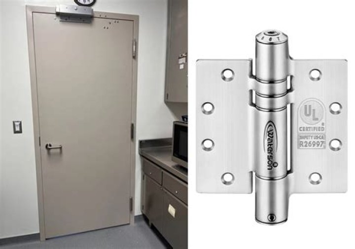 What is the long screw for on a door hinge