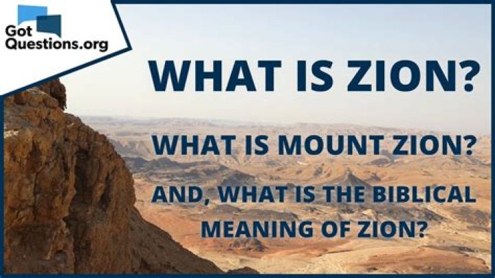 What is the meaning of Mount Zion