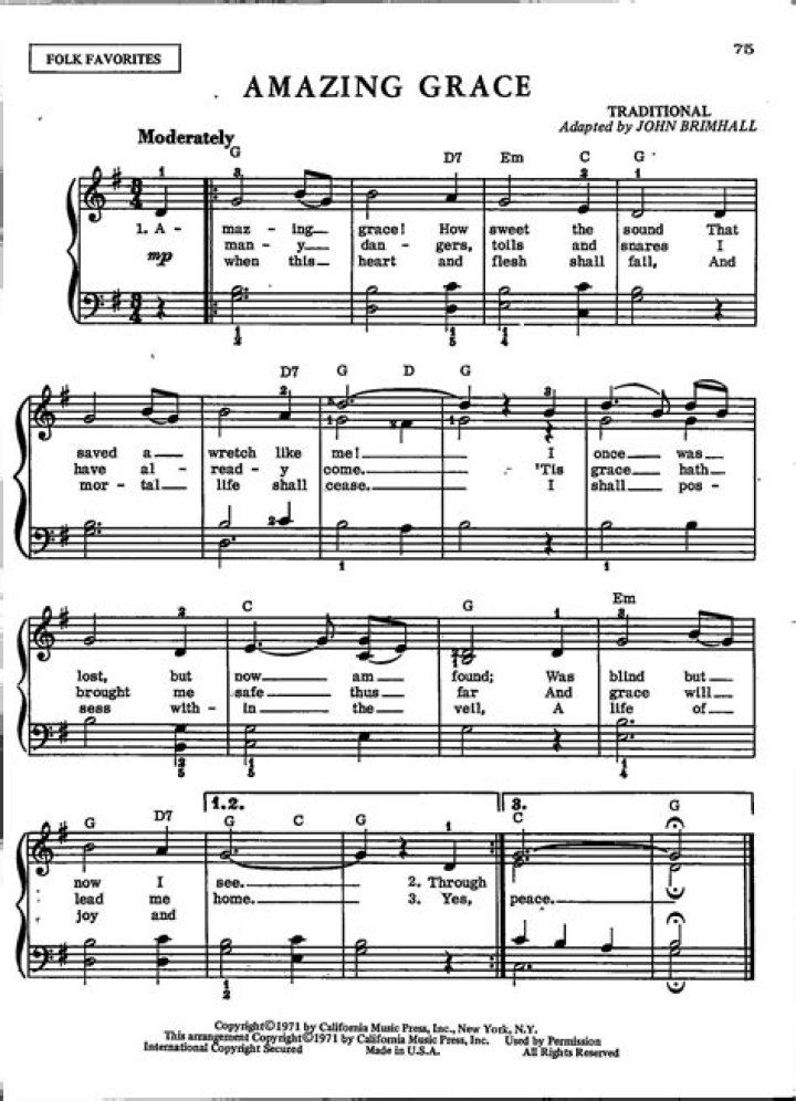What is the meter of Amazing Grace