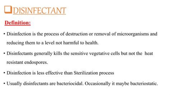 What is the mode of action of disinfectants