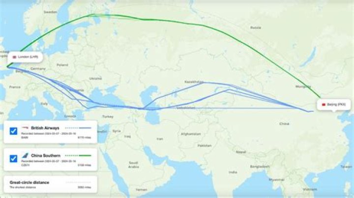 What is the most popular flight route
