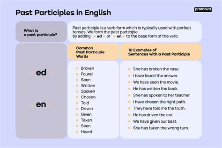 What is the past participle for haben