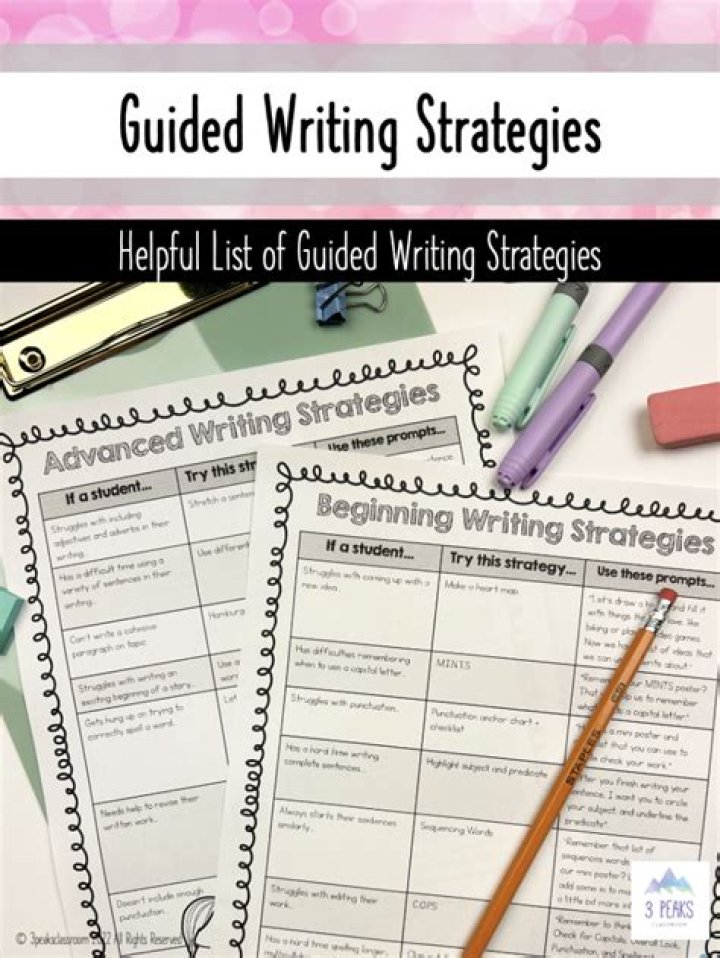 What is the purpose of guided writing