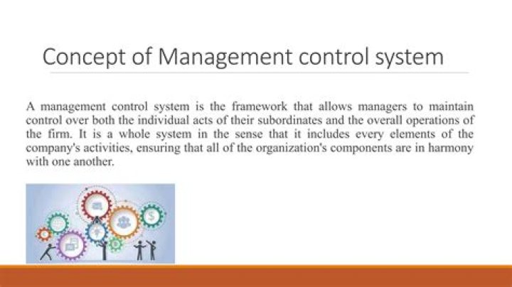 What is the purpose of the management control system quizlet