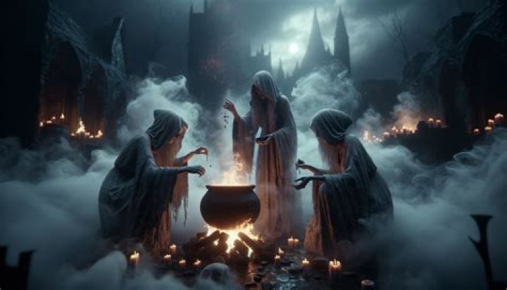 What is the purpose of the opening scene with the three witches