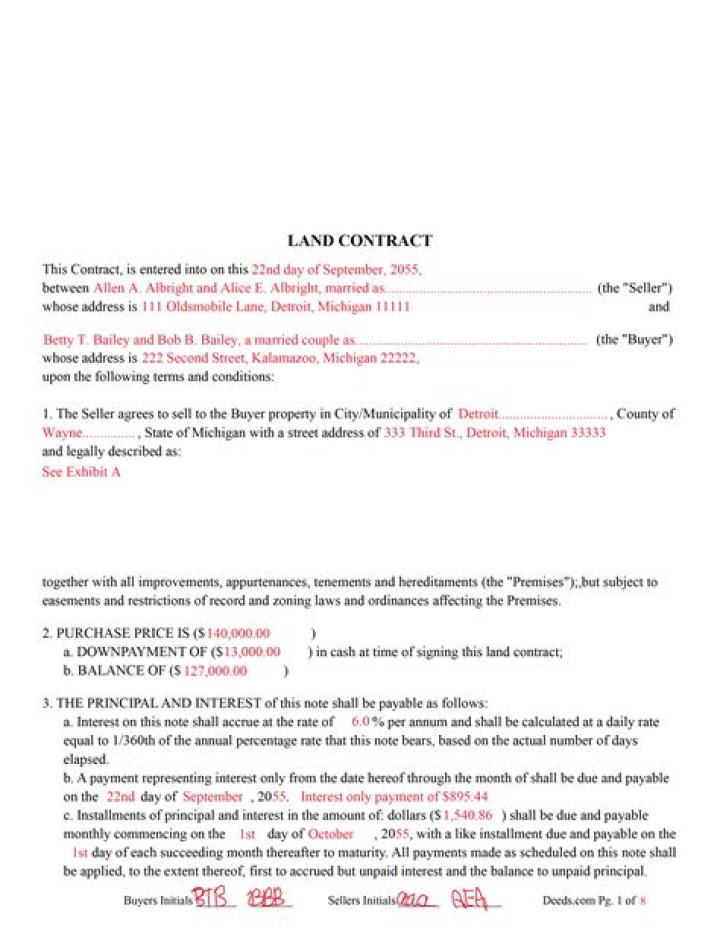 What is the seller called under a land contract