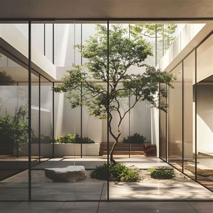 What is the term for the basin to catch water that fell through the room in an atrium style house
