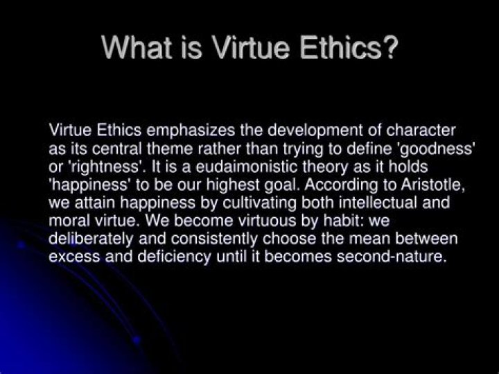 What is the virtue ethics approach