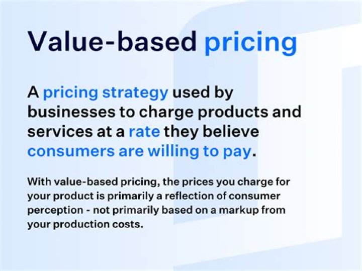 What is value added pricing
