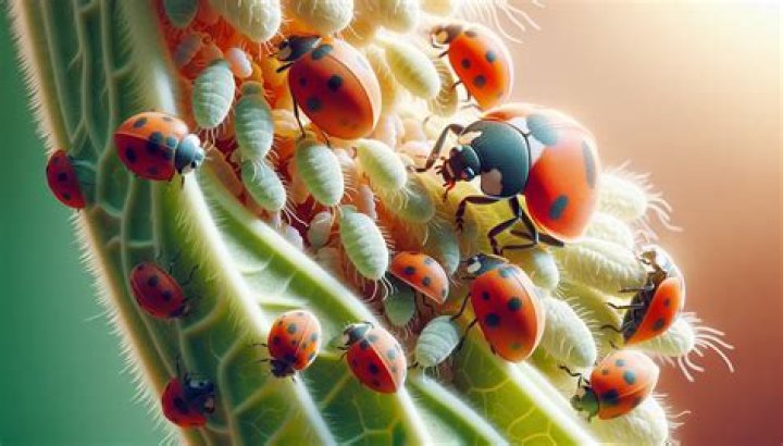 What kind of plants do ladybugs eat