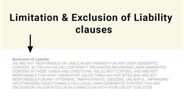 What legal liabilities can a clause exclude or limit