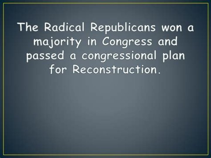 What made congressional reconstruction radical