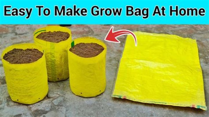 What material is used to make grow bags