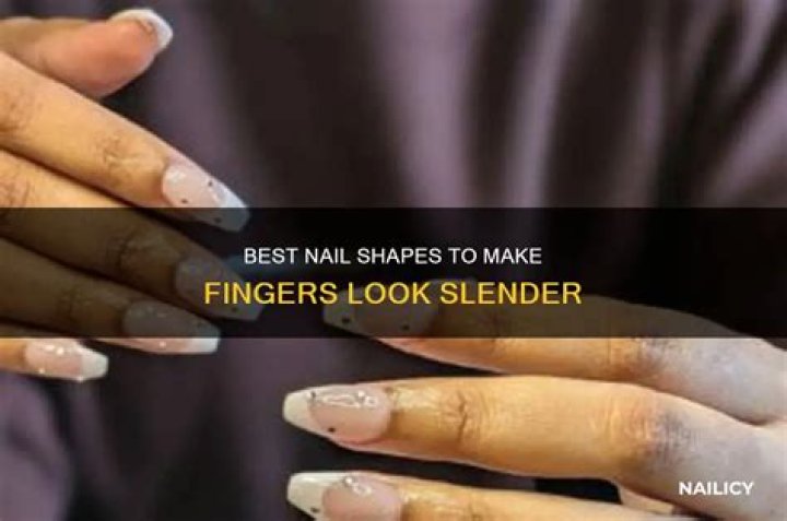 What nail shape makes fingers look skinnier