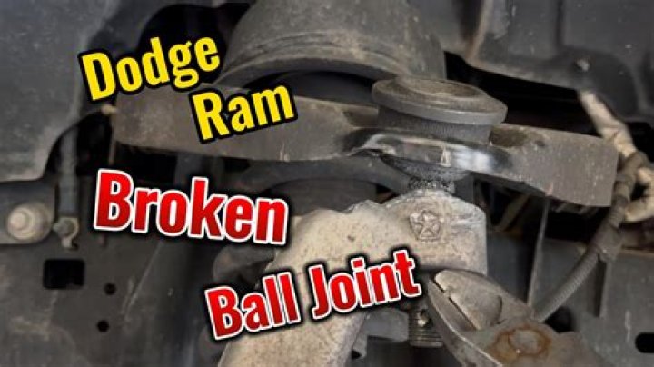 What noise does a broken ball joint make
