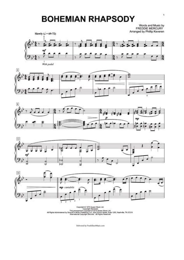 What piano was used in Bohemian Rhapsody