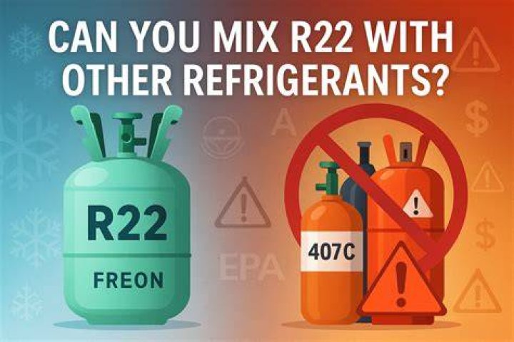 What refrigerant can mix with r22