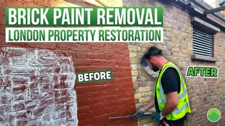 What removes paint from bricks
