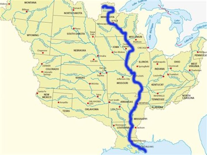 What river forms our western boundary of our state
