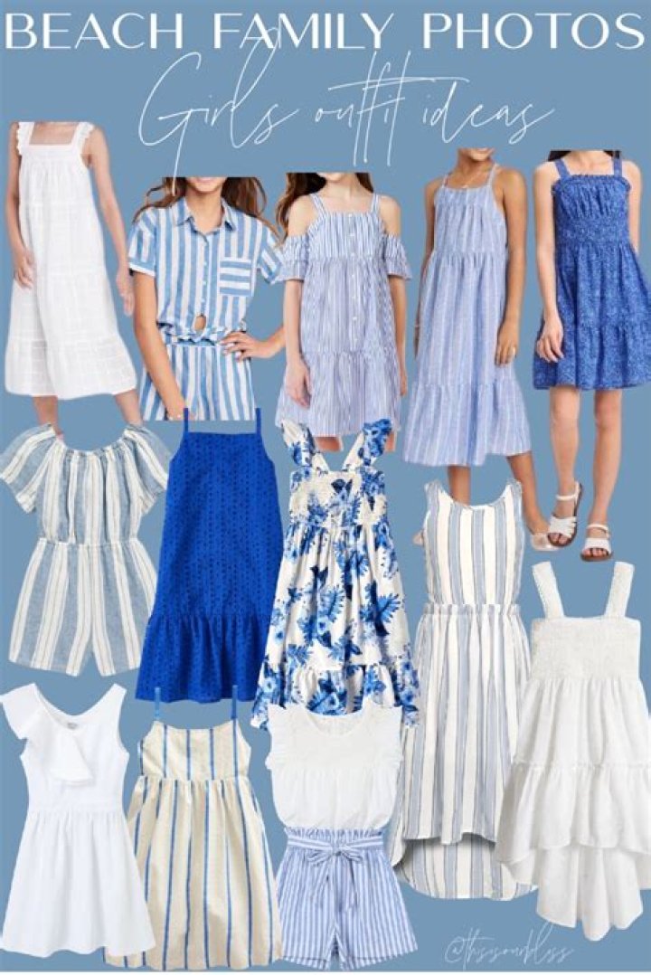 What should family wear for beach pictures