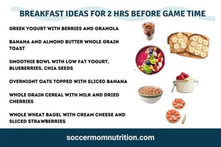 What should I eat 3 hours before a game
