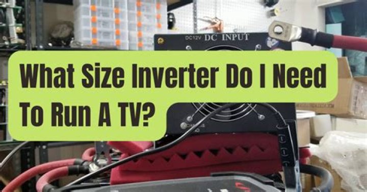 What size inverter do I need to run a TV