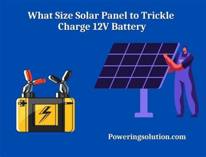 What size solar panel do I need to charge a 12V battery