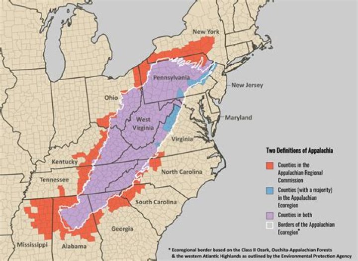 What states do the Blue Ridge Mountains go through