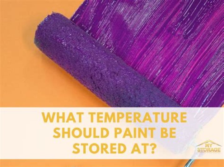 What temperature should paint be applied
