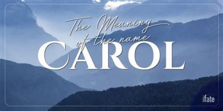 What the name Carol means