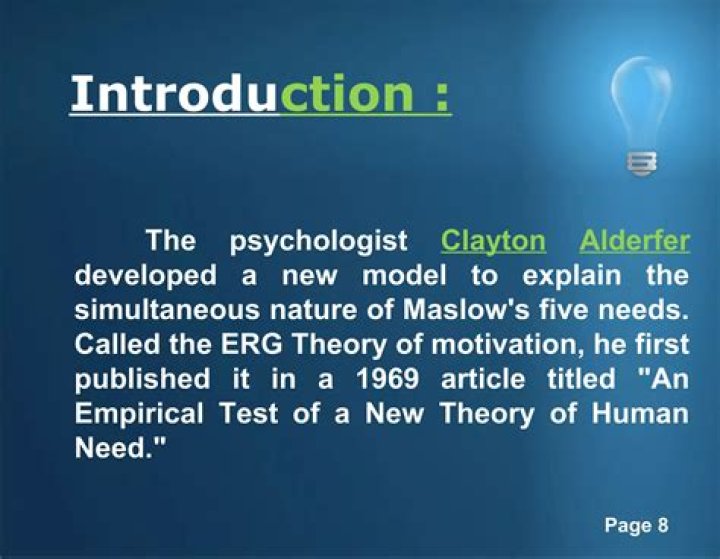 What theory is associated with Clayton Alderfer