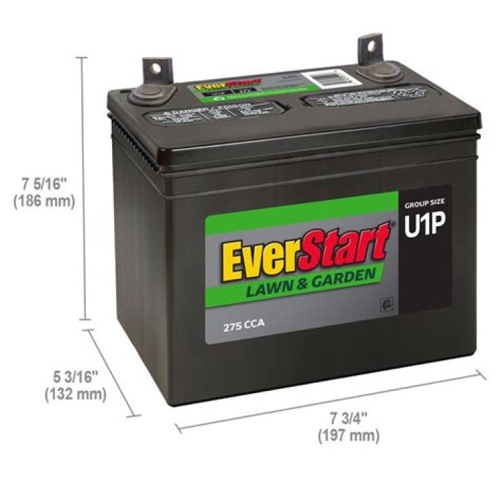 What type of battery is in a Craftsman riding lawn mower