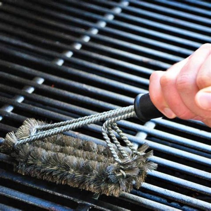 What type of grill brush is safe