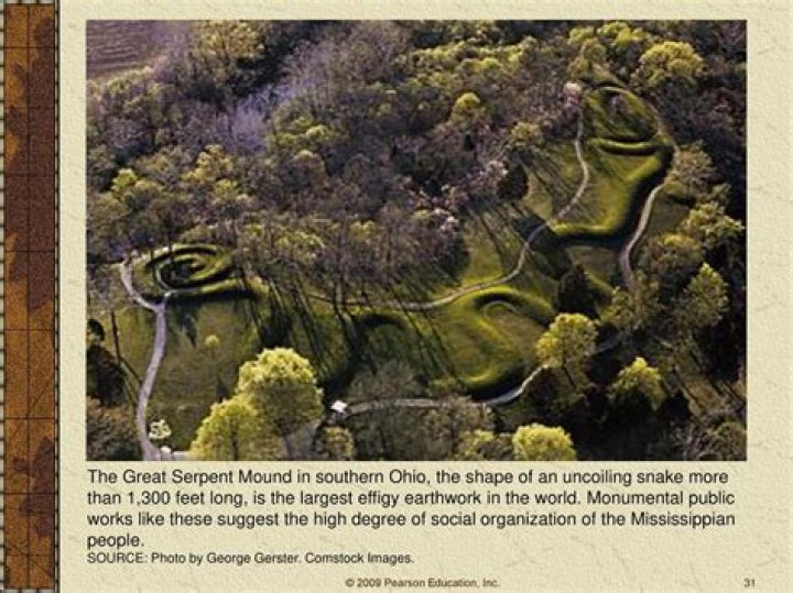 What was found beneath the Great Serpent Mound