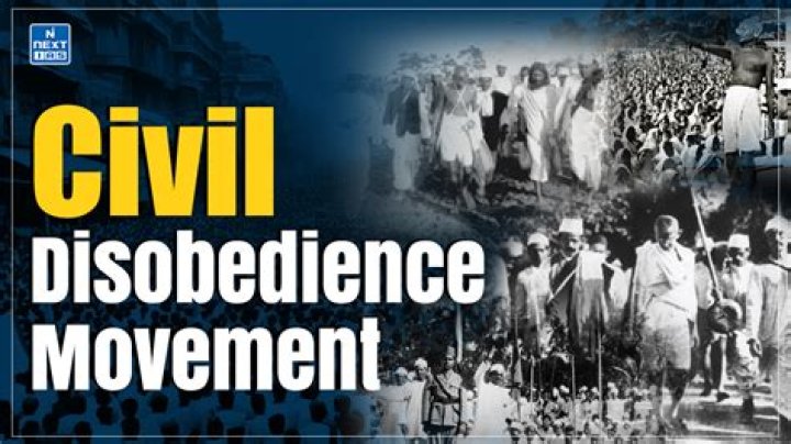What was Gandhis first act of civil disobedience