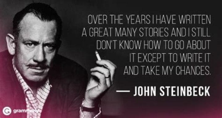 What was John Steinbecks inspiration for writing