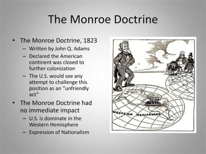 What was stated in the Monroe Doctrine